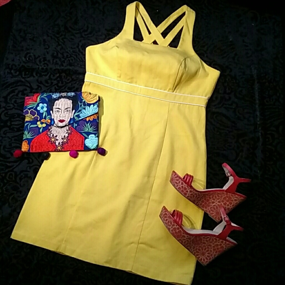 CDC size 12 yellow dress